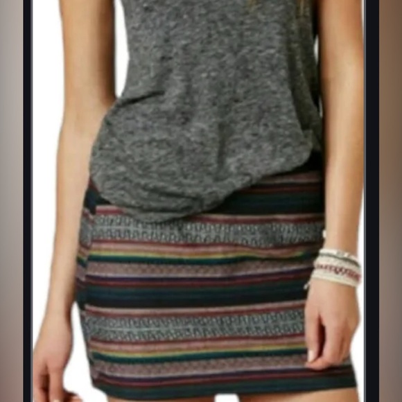 American Eagle mini skirt zipper back elastic high waist - Picture 7 of 7